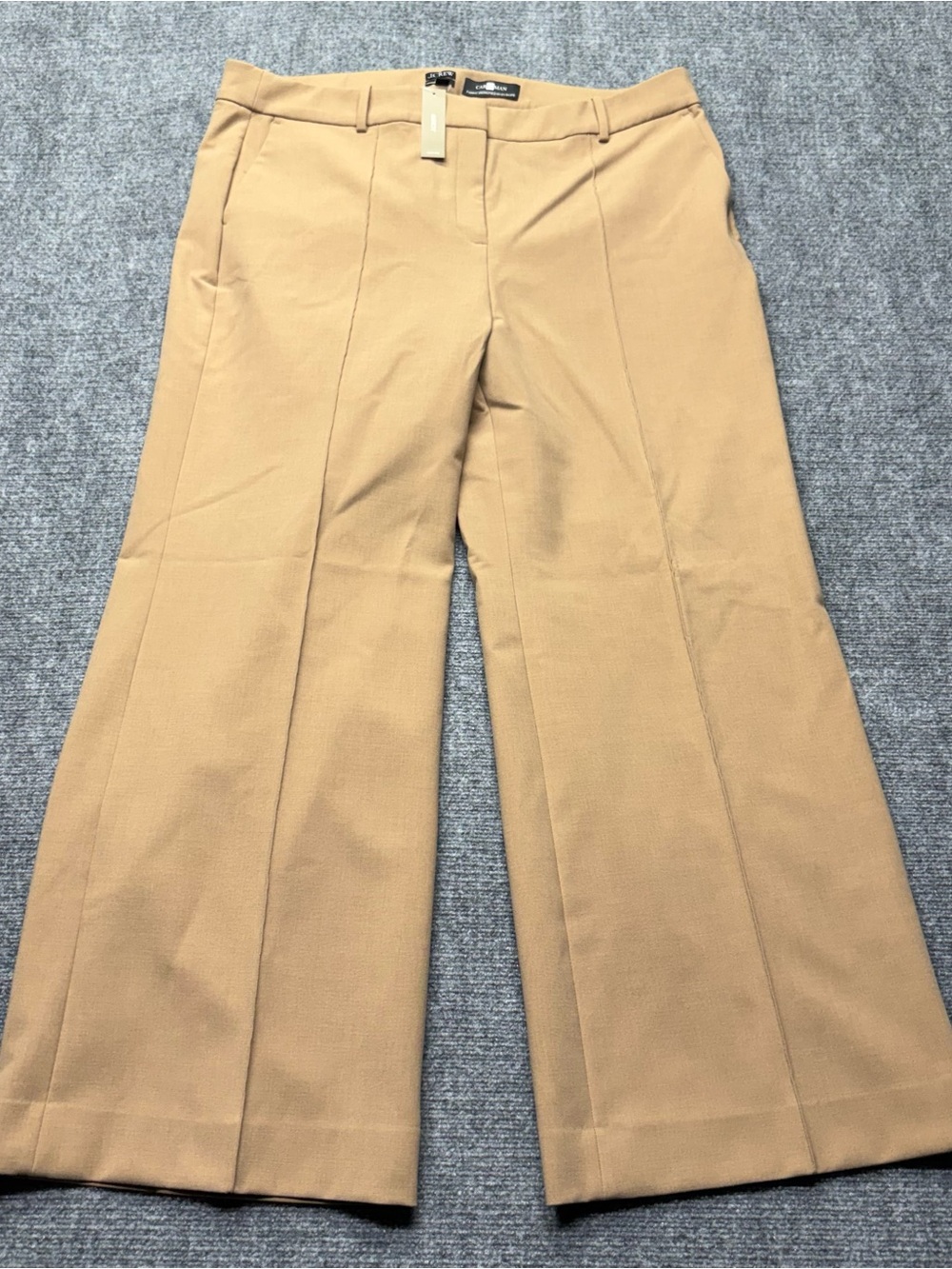 J. Crew Natalia Pants Womens 20 Tan Burnished Saddle In Four-Season Stretch NEW